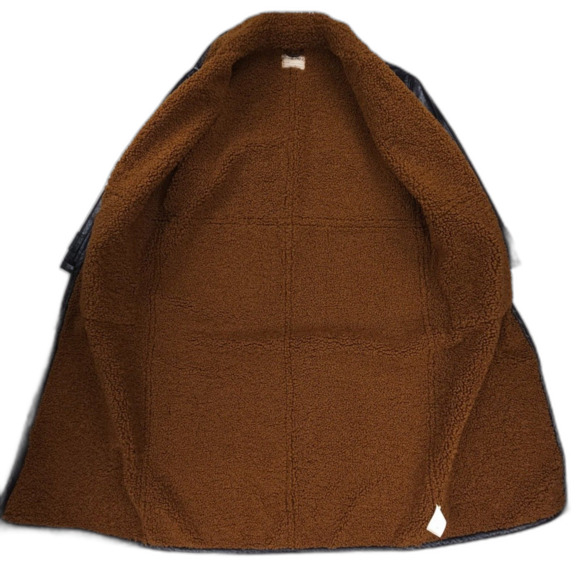 NEW Free People London Vegan Coat Black Sherpa 90s Y2k Grunge Boho Downtown Girl - Picture 10 of 12